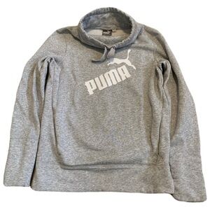 PUMA Gray Cowl Neck Sweatshirt / Pullover - Women's XS